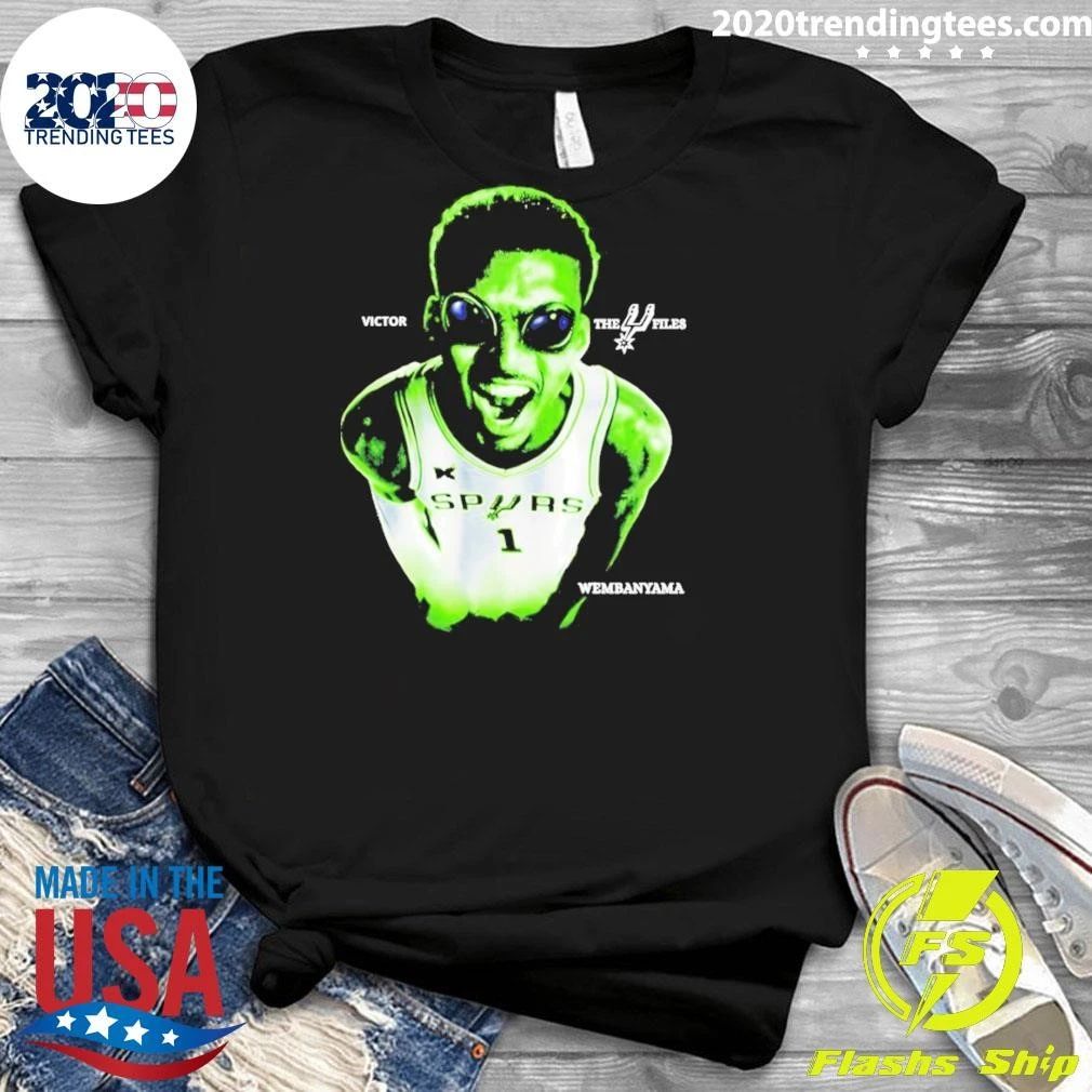 Wembanyama Spurs The Files Basketball Player Alien Shirt