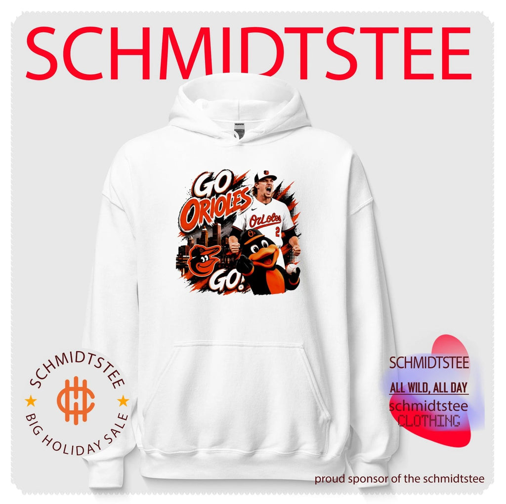 Baltimore Orioles Go Orioles mascot graphic shirt