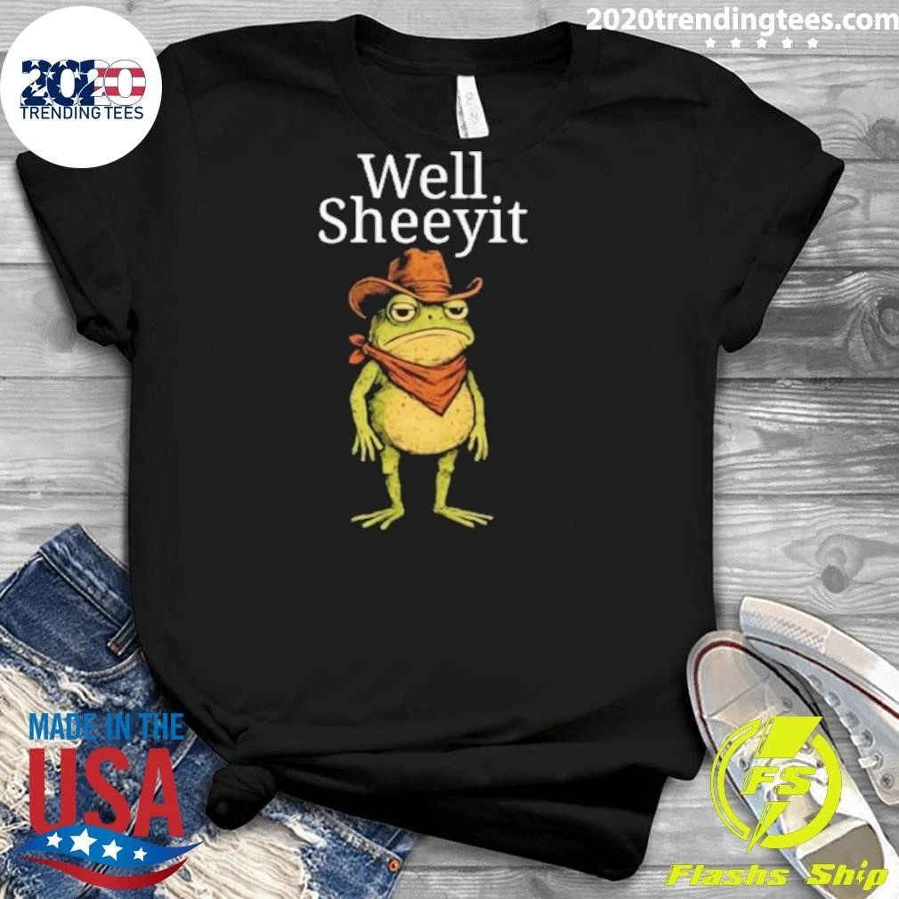 Cowboy Frog Well Sheeyit Meme 2026 Shirt