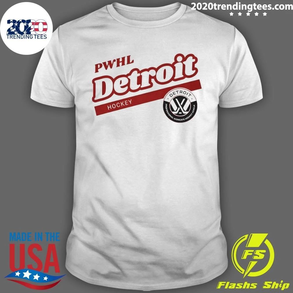 Pwhl Detroit Hockey Motor City 2026 Logo Shirt