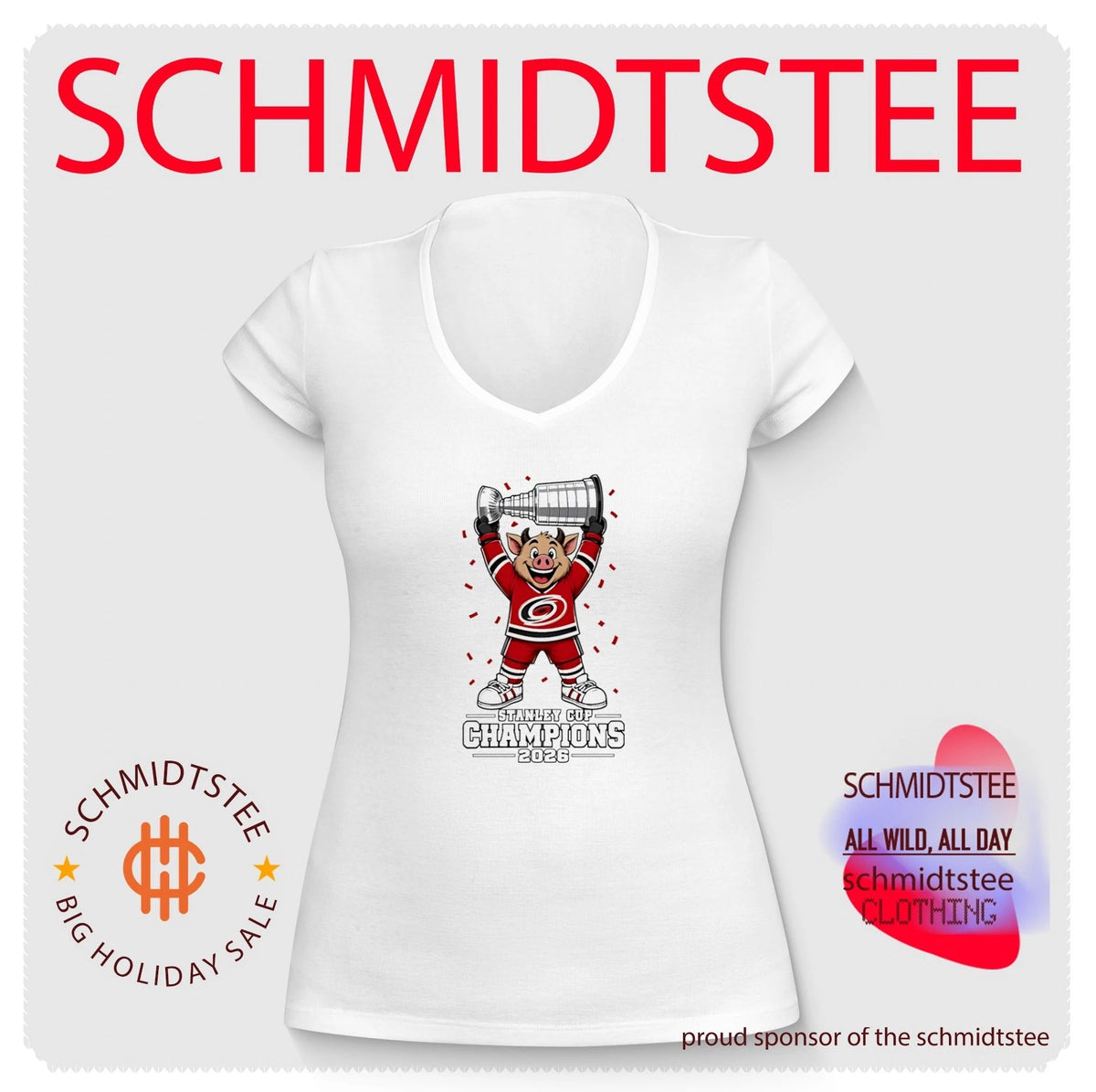 Carolina Hurricanes 2026 NHL Stanley Cup Champions mascot shirt