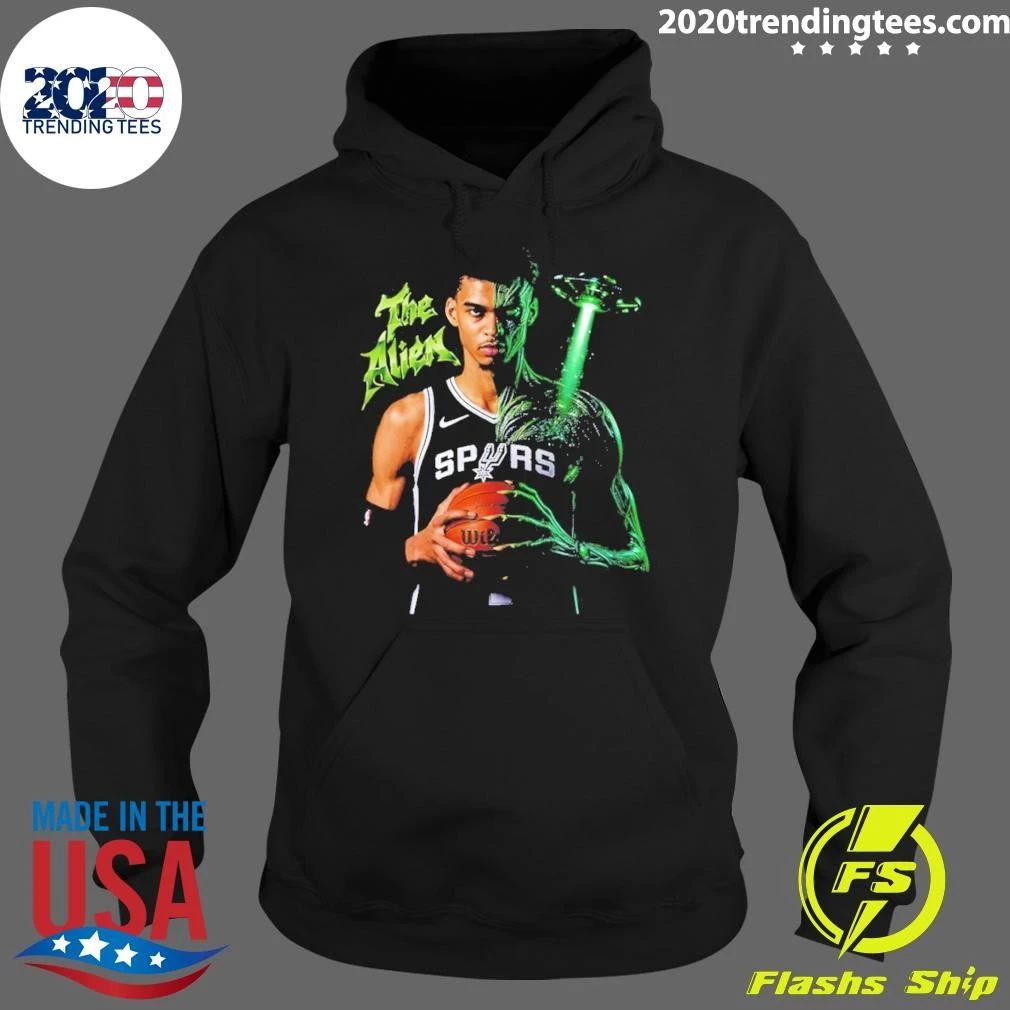 Wembanyama San Antonio Spurs The Alien Basketball Player Nba Ufo Shirt