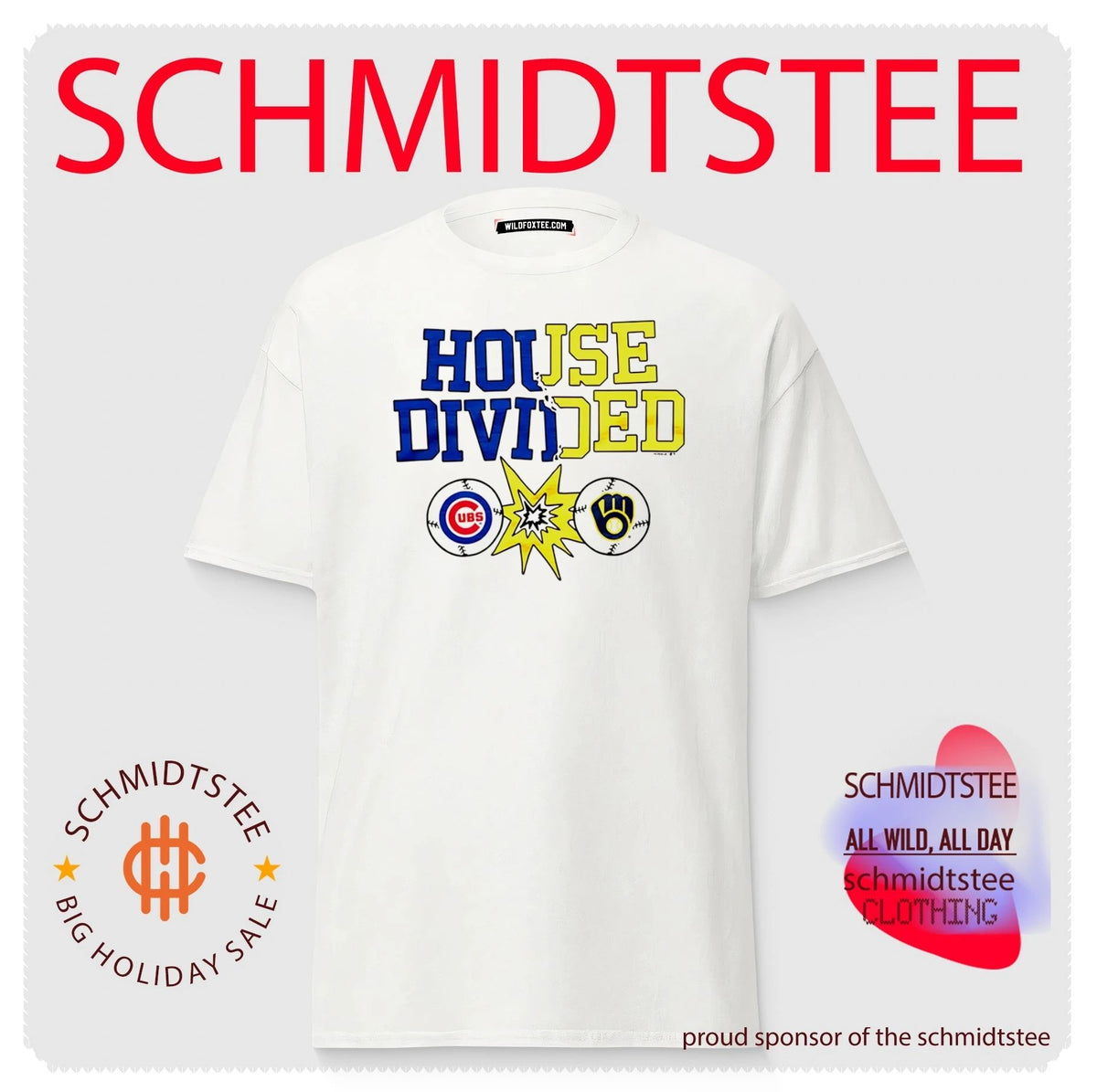 Chicago Cubs vs Milwaukee Brewers House Divided shirt