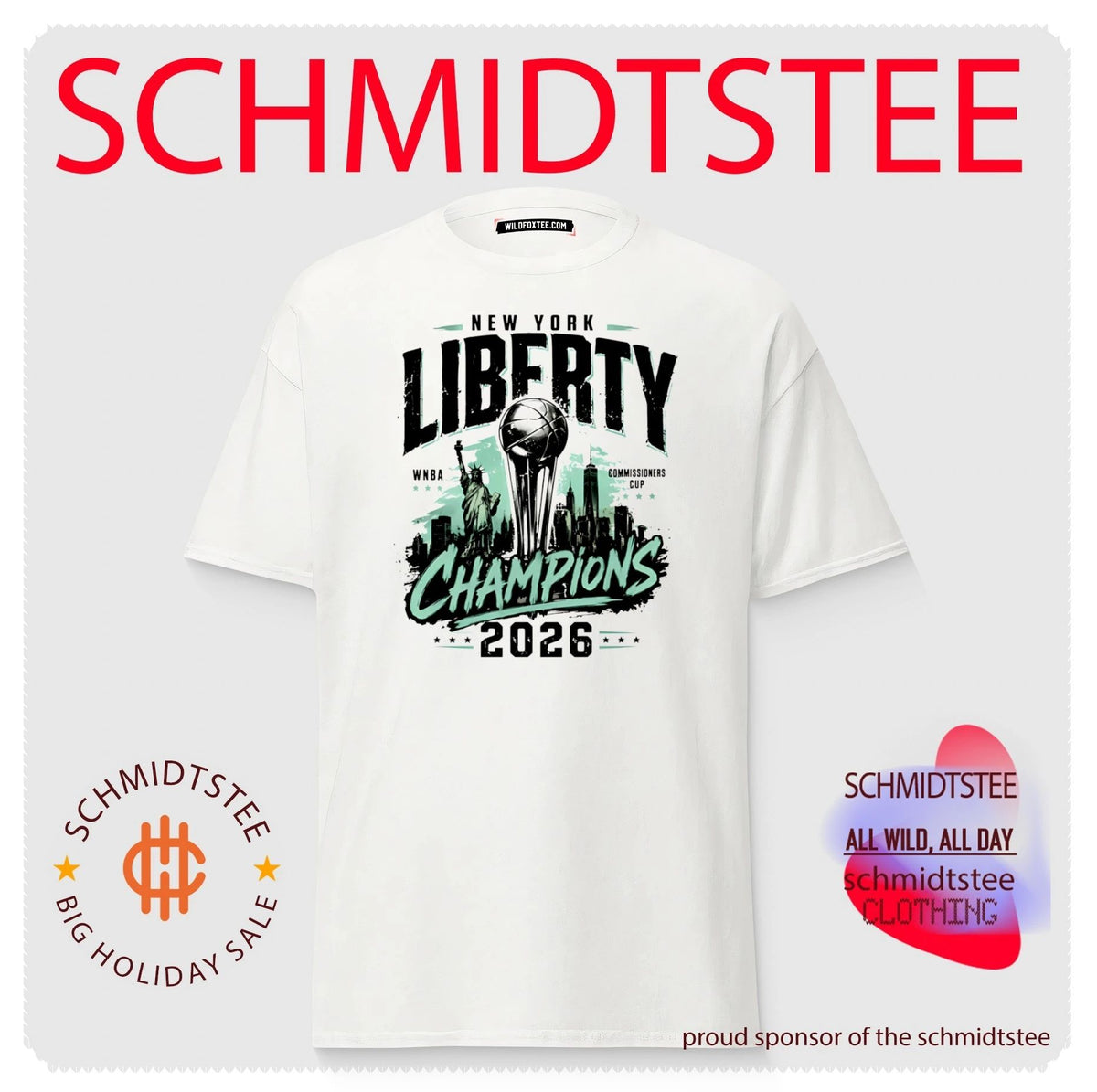 New York Liberty 2026 WNBA Commissioners Cup Champions shirt