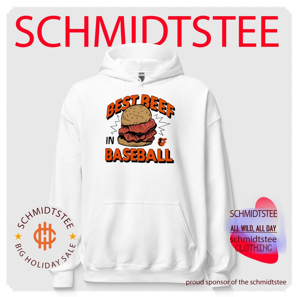 Baltimore Orioles best beef in baseball food shirt