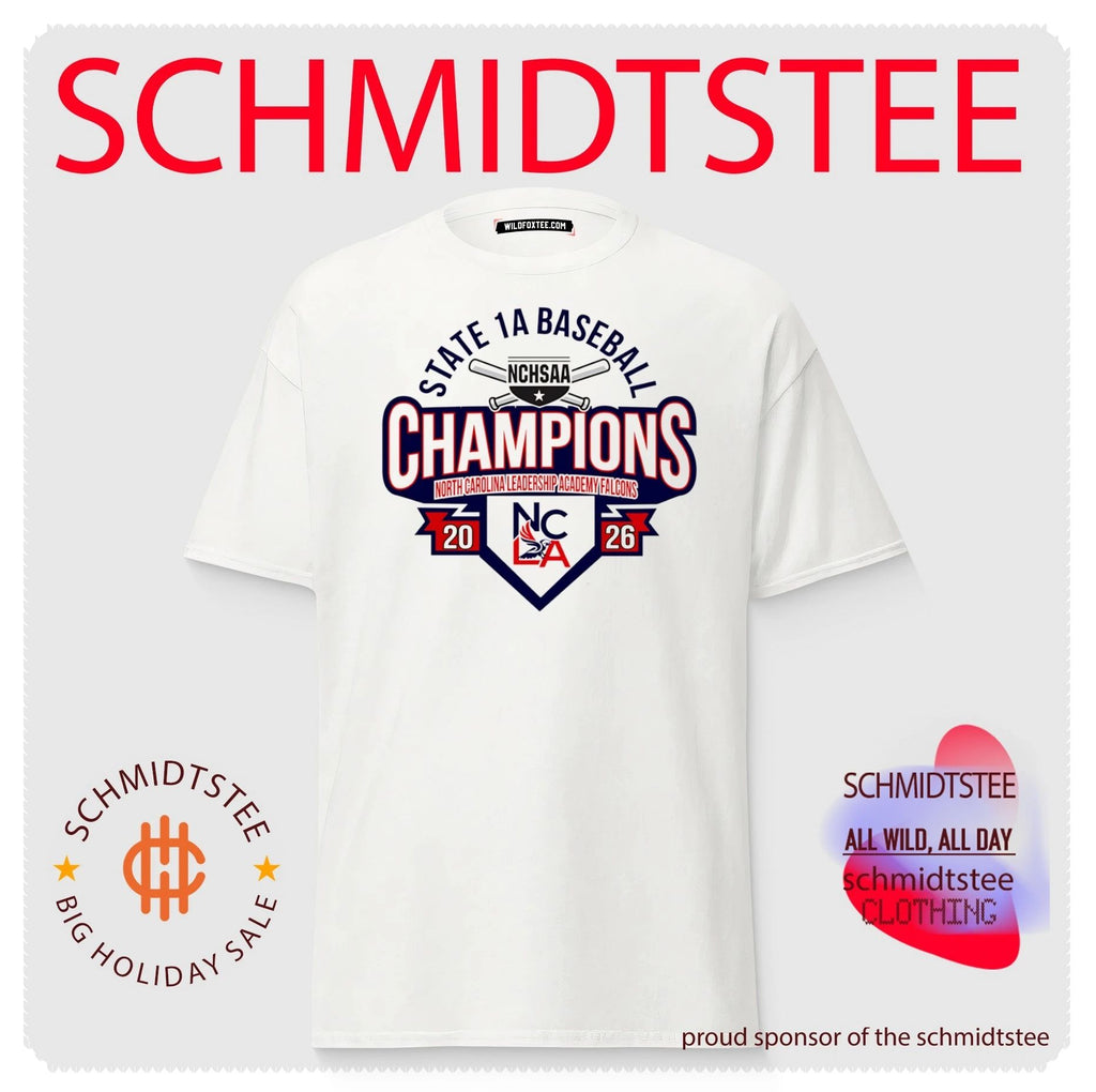 North Carolina Leadership Academy Falcons 2026 NCHSAA State 1A Baseball Champions shirt