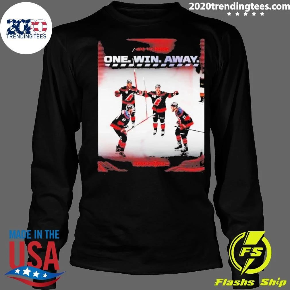 Carolina Hurricanes Sound The Siren One Win Away 2026 Tee Shirt