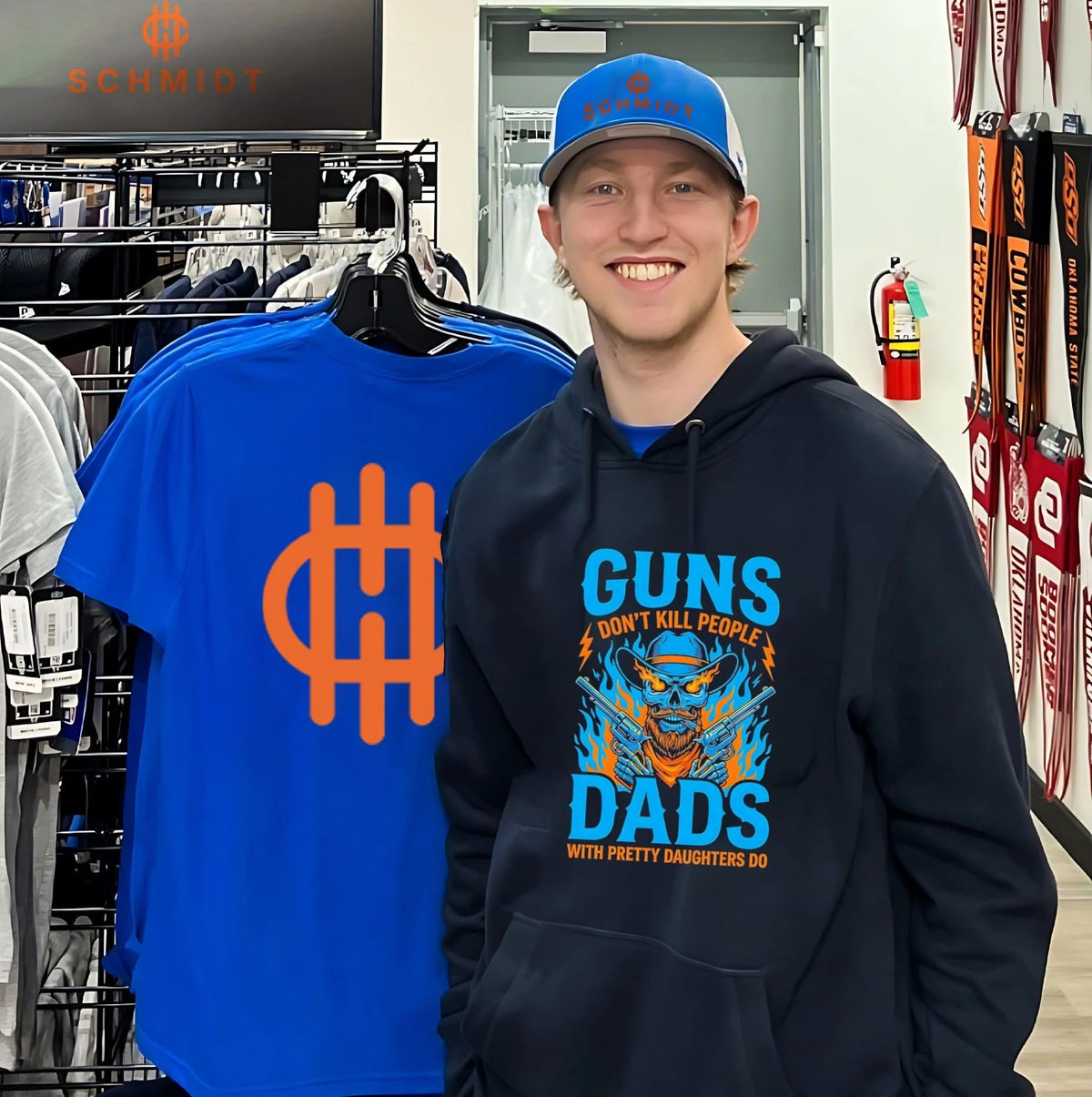 Guns don’t kill people dads with pretty daughters do shirt