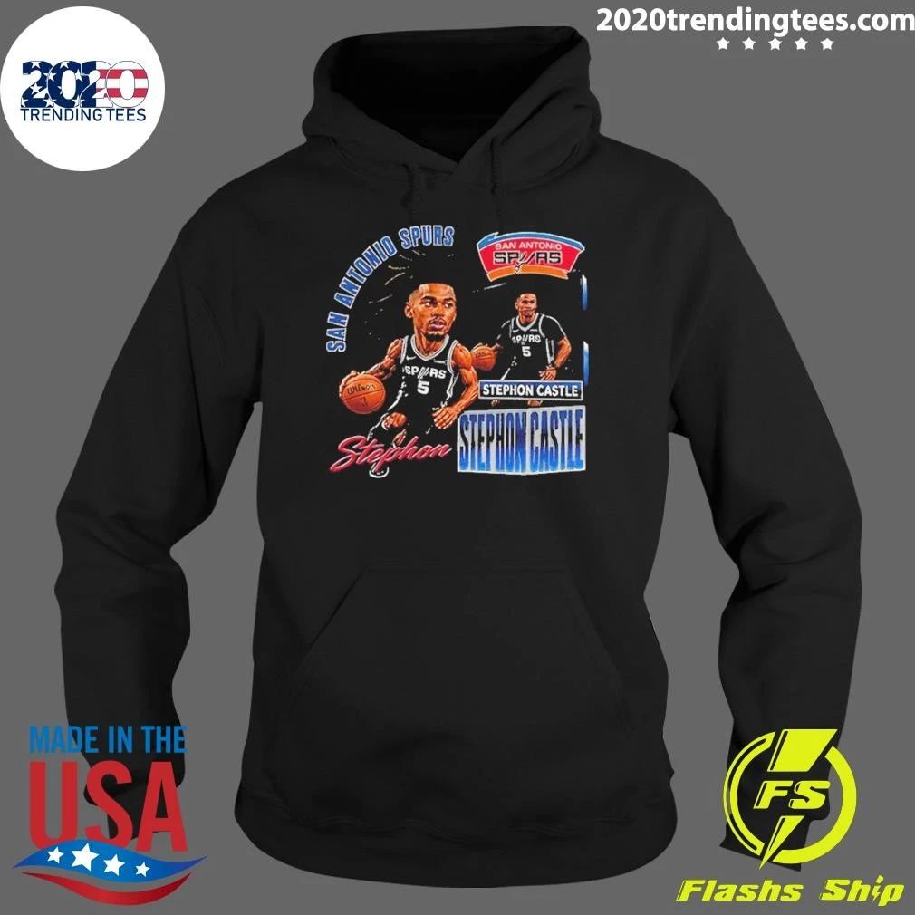 Stephon Castle San Antonio Spurs Basketball Wilson Graphic Shirt