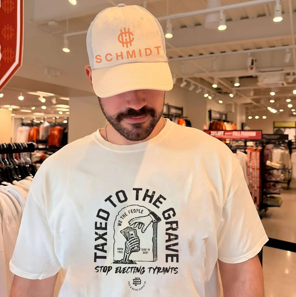 Taxed to the grave stop electing tyrants graphic shirt