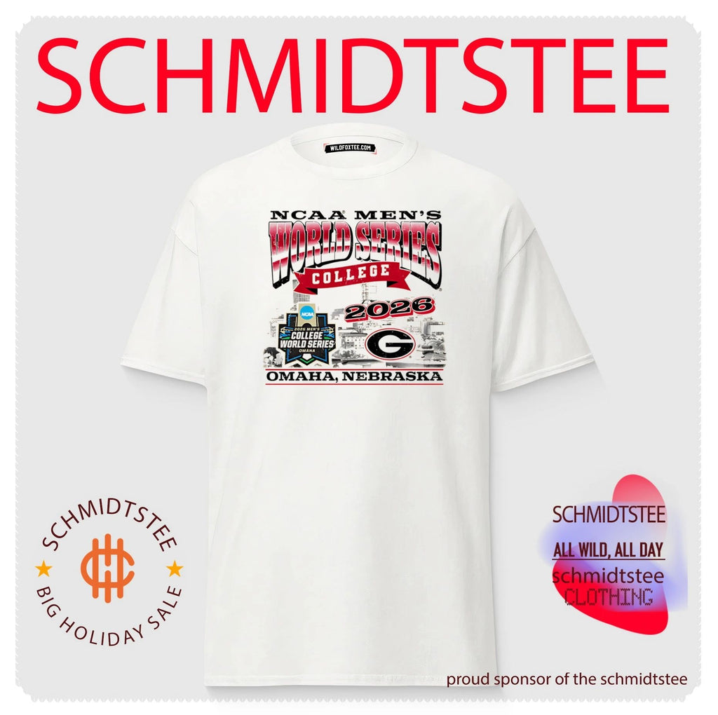 Georgia Baseball 2026 Men’s College World Series skyline shirt