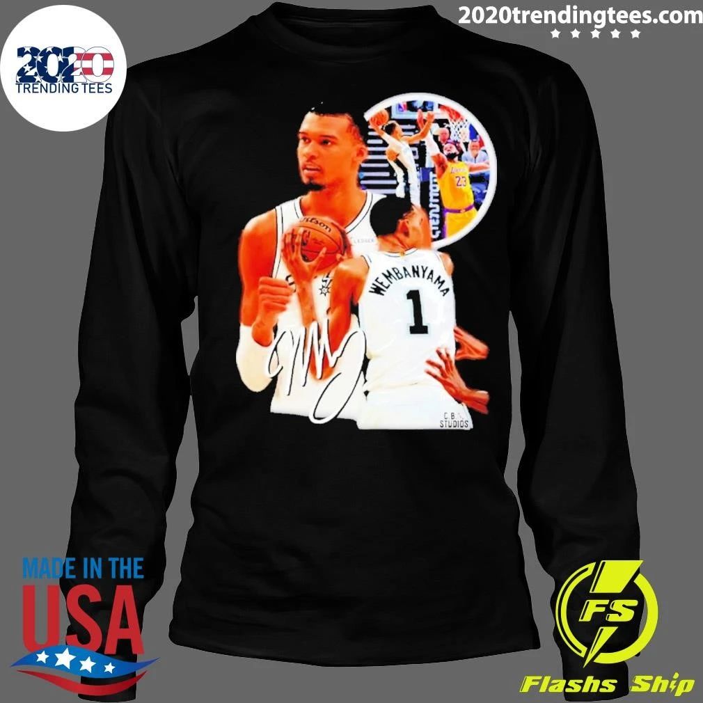 NBA Finals 2026 San Antonio Spurs Victor Wembanyama Signature Bootleg Retro Shirt