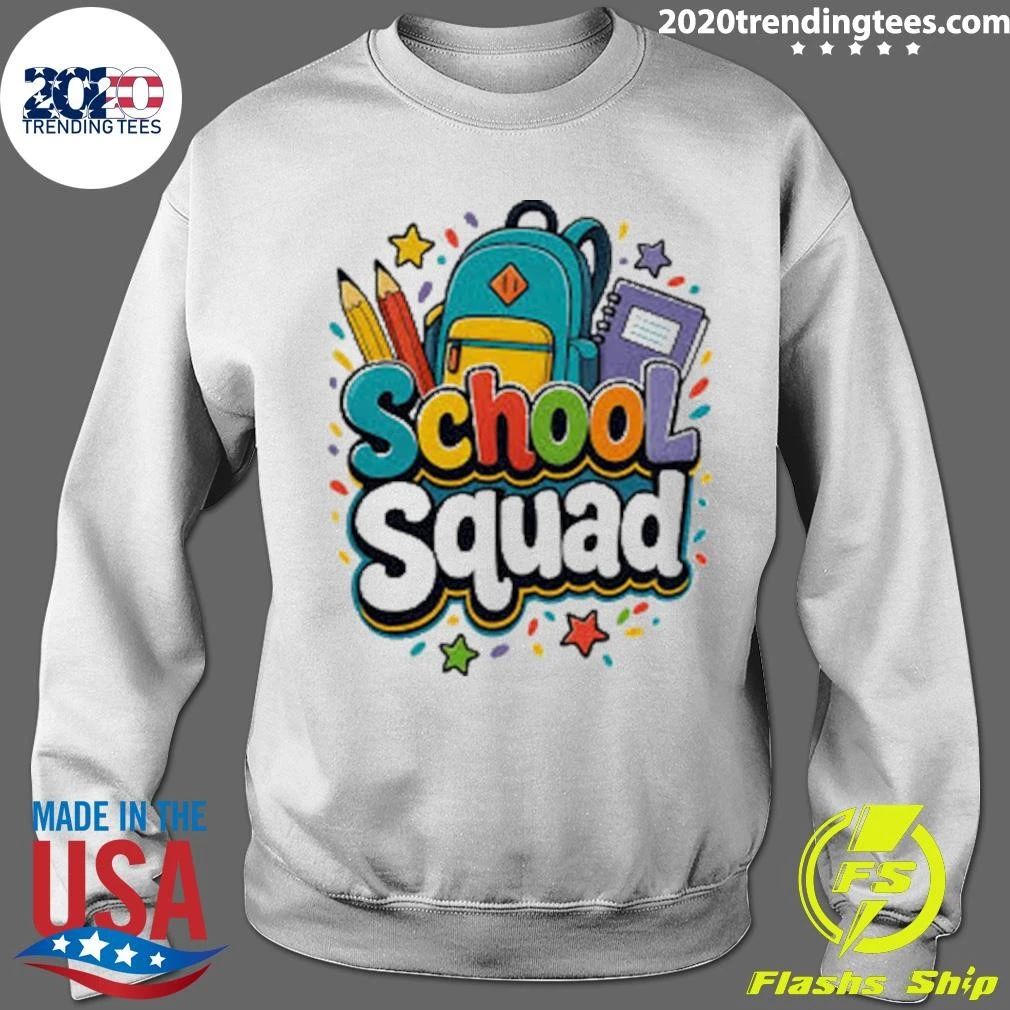 School Squad Colorful Back To Shirt