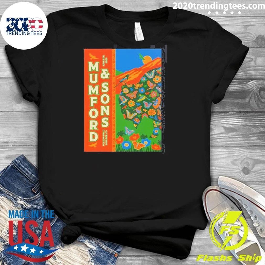Mumford And Sons Prizefighter Tour Boulder CO At Folsom Field On June 6 2026 Shirt