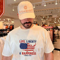 The Pursuit Continues Life Liberty and happiness State shirt