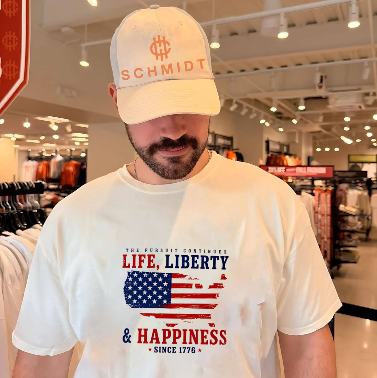 The Pursuit Continues Life Liberty and happiness State shirt