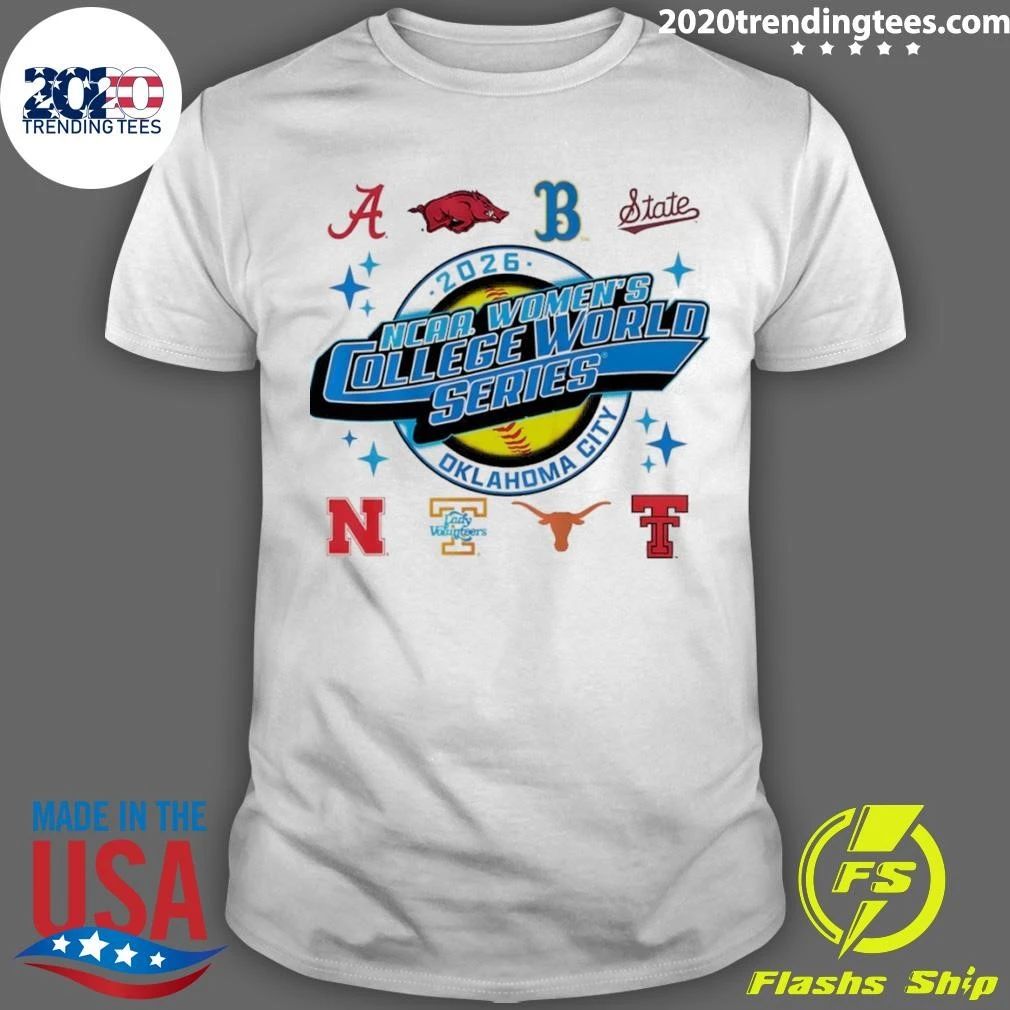 College Softball Teams 2026 Ncaa Women’s College World Series Oklahoma City Shirt