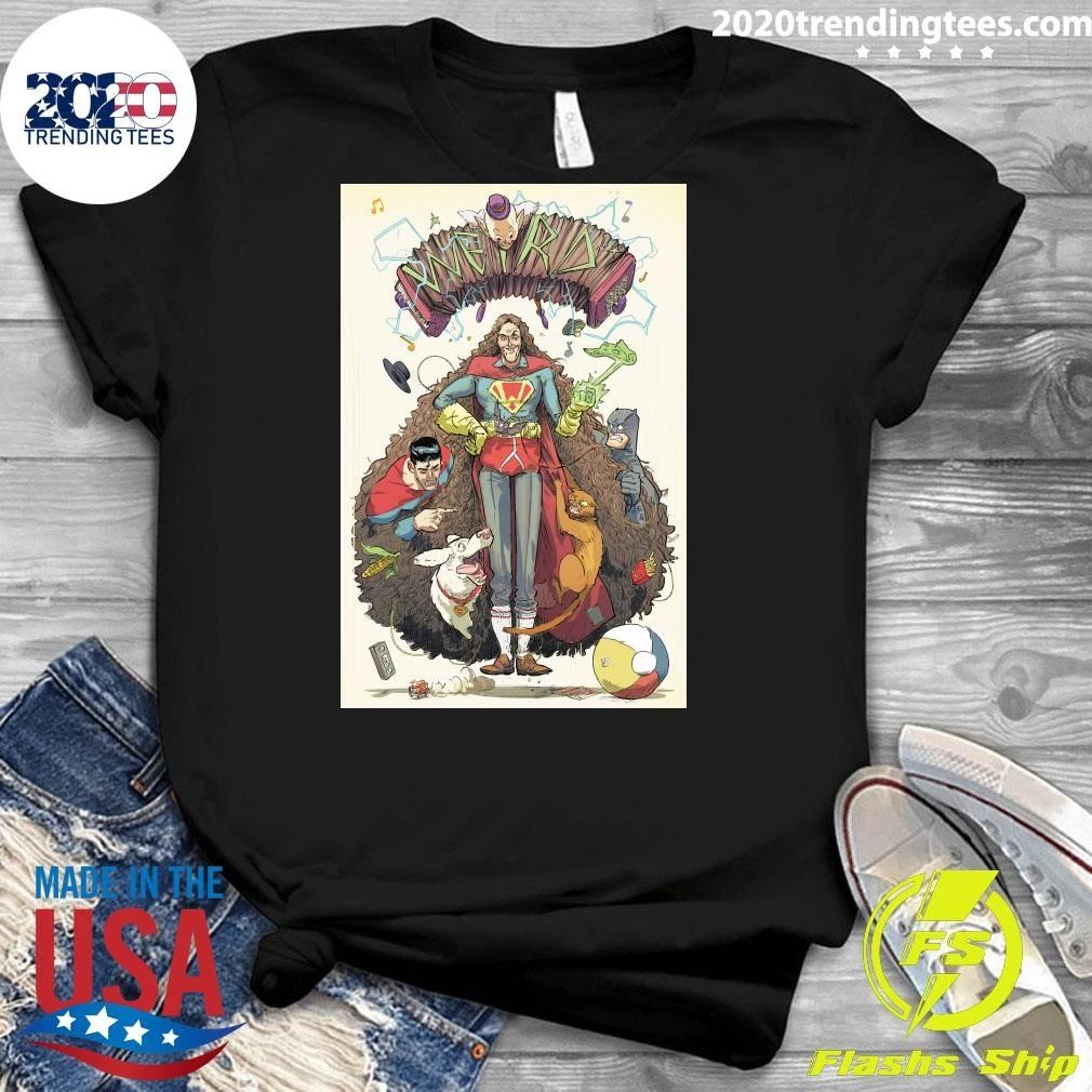 Weird Al Yankovic Accordion Hero Superhero Parody Cartoon Graphic Shirt