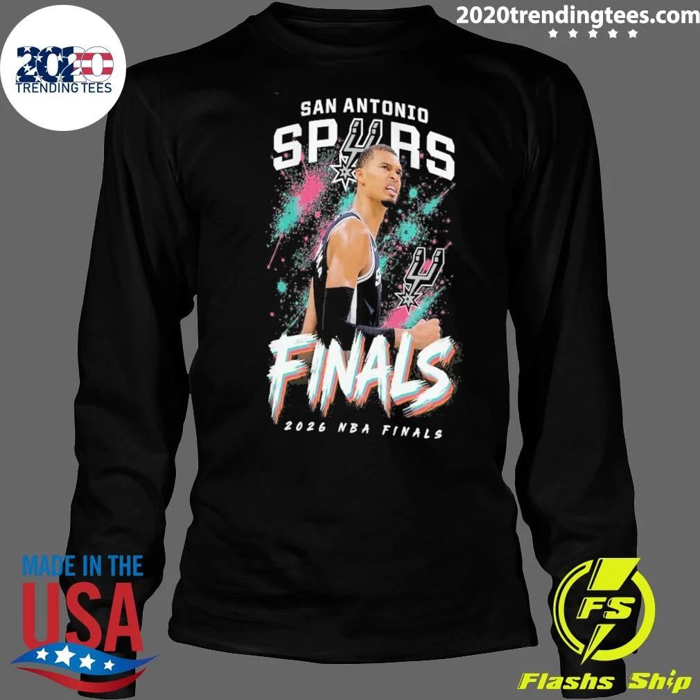 Victor Wembanyama San Antonio Spurs Outerstuff Youth 2026 NBA Finals Grit Shirt
