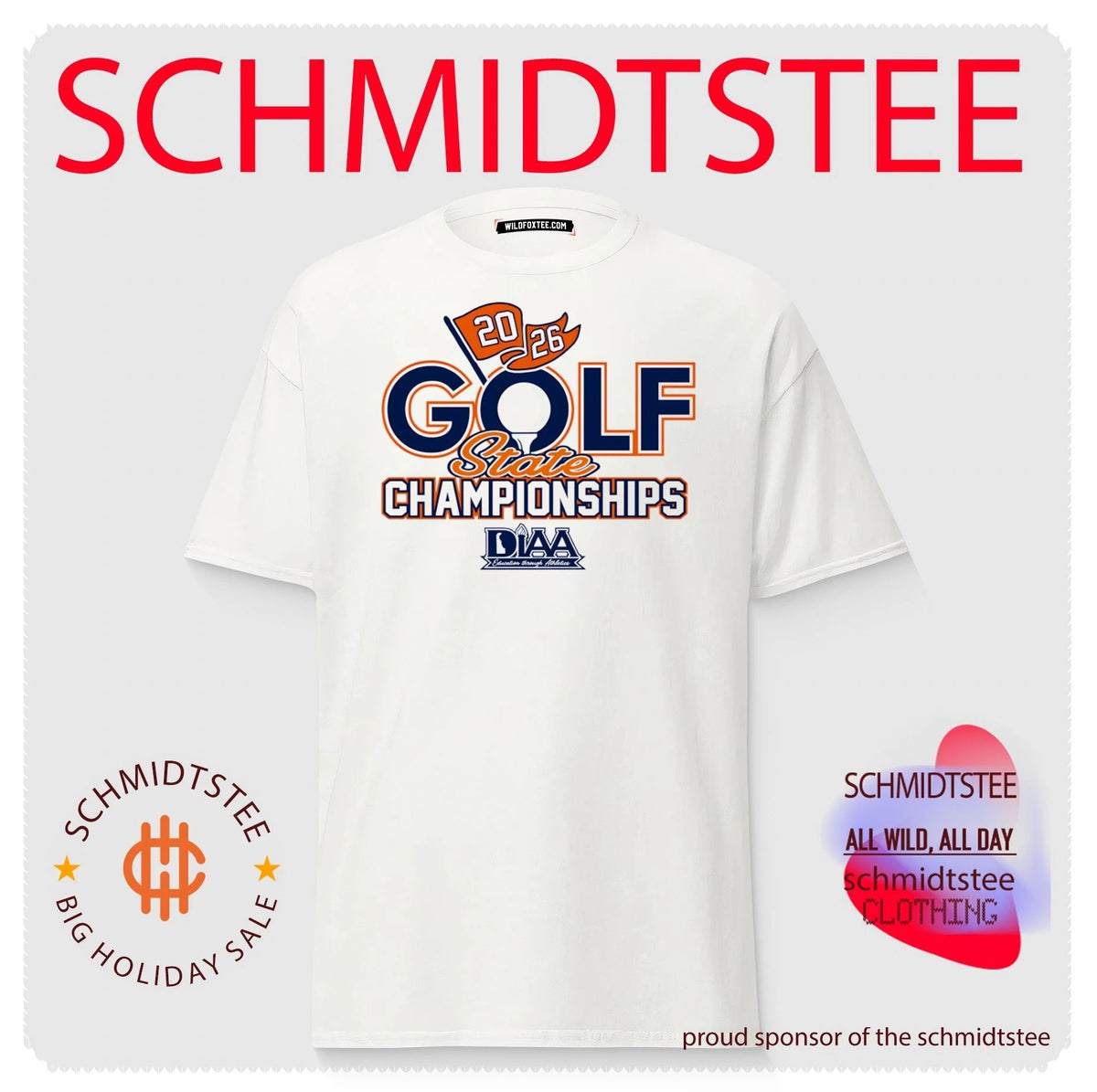 DIAA Golf 2026 State Champions logo shirt
