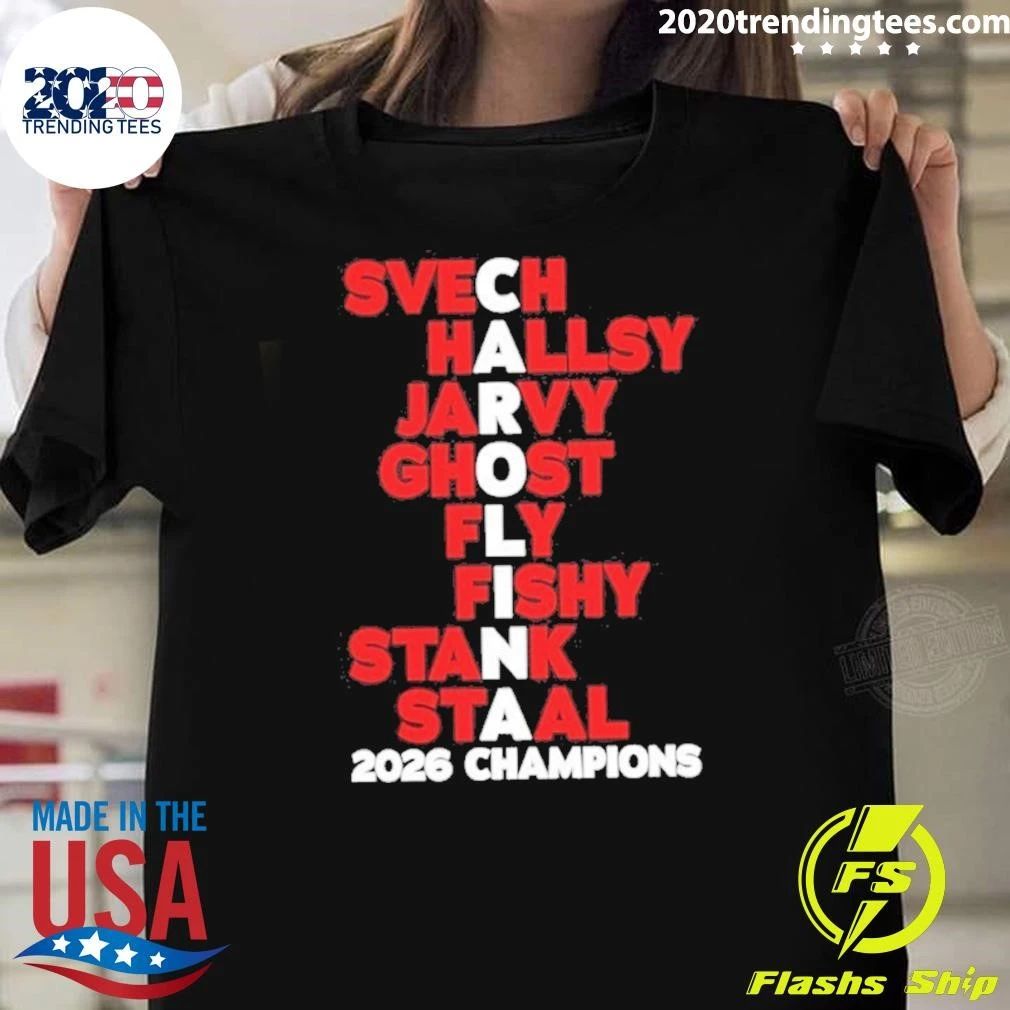 Carolina Hurricanes Players Names 2026 Stanley Cup Champions Shirt