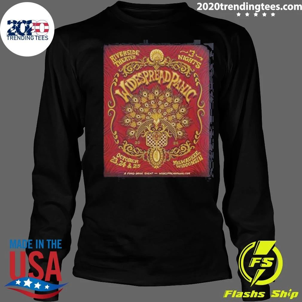 Widespread Panic Live At Riverside Theater Milwaukee Wisconsin On October 23 24 And 25 2026 Shirt