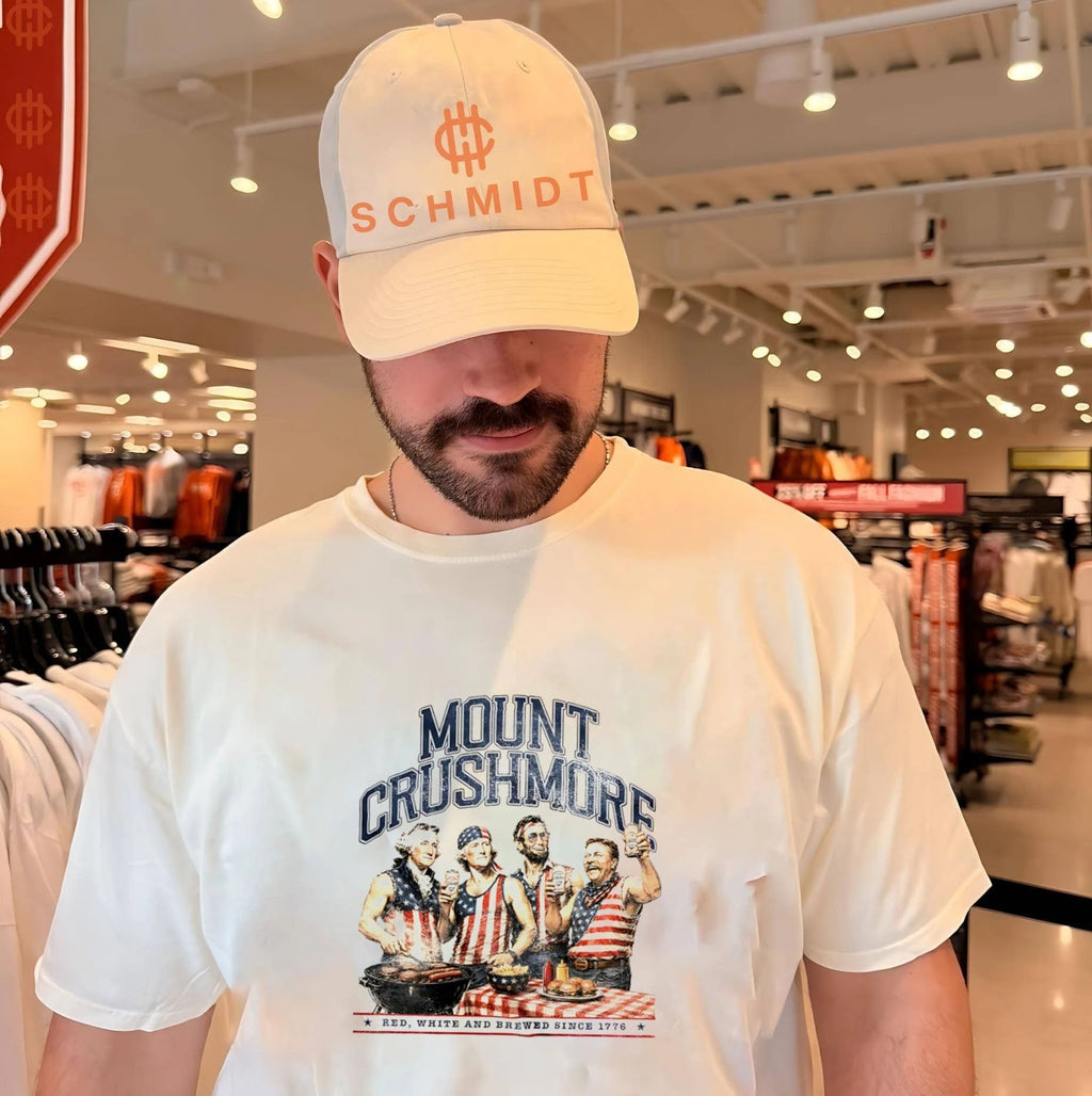 Mount Crushmore Washington’s on the grill red white and brewed since 1776 shirt