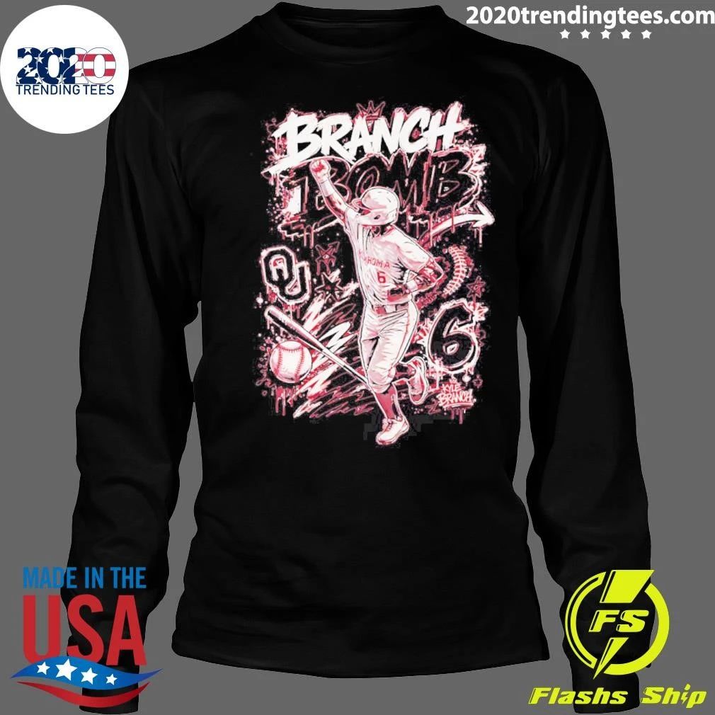Oklahoma Baseball Kyle Branch Running Pose Shirt