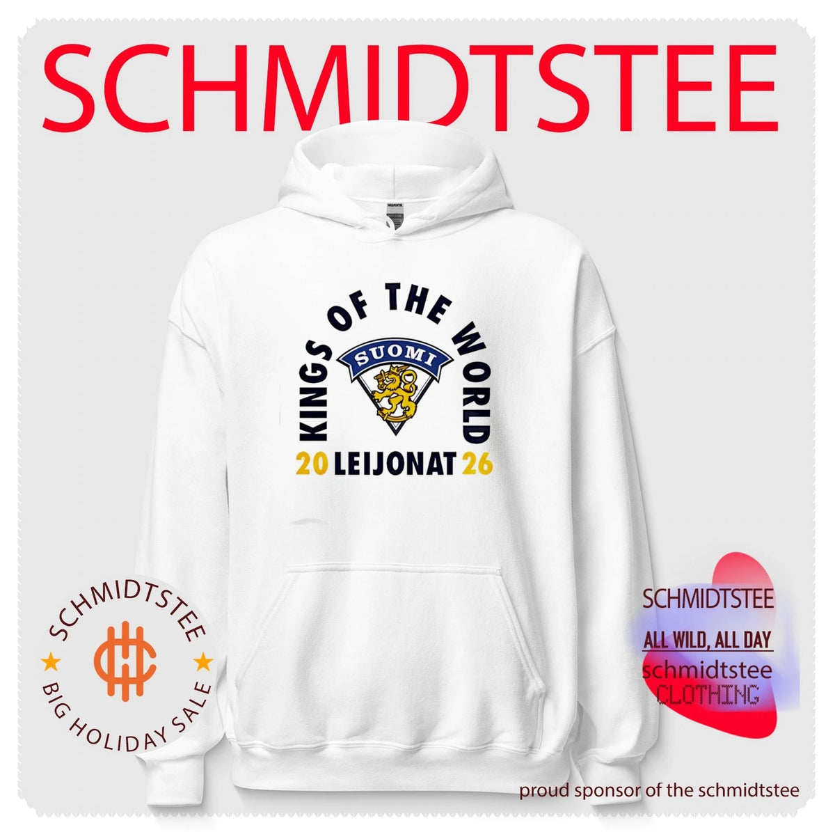 Leijonat x King Of The World Champions 2026 logo shirt