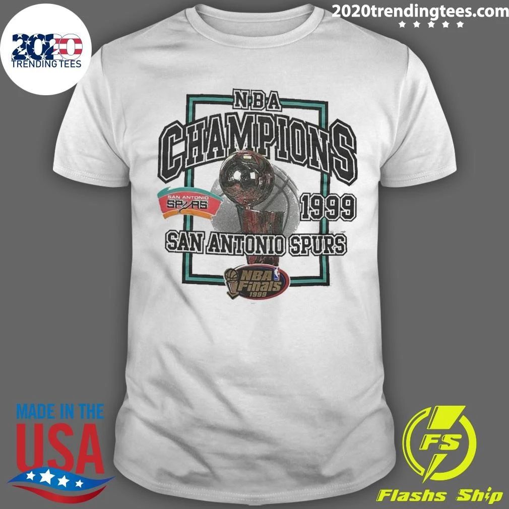 NBA Finals Champs 1999 San Antonio Spurs Reprint Vintage Shirt