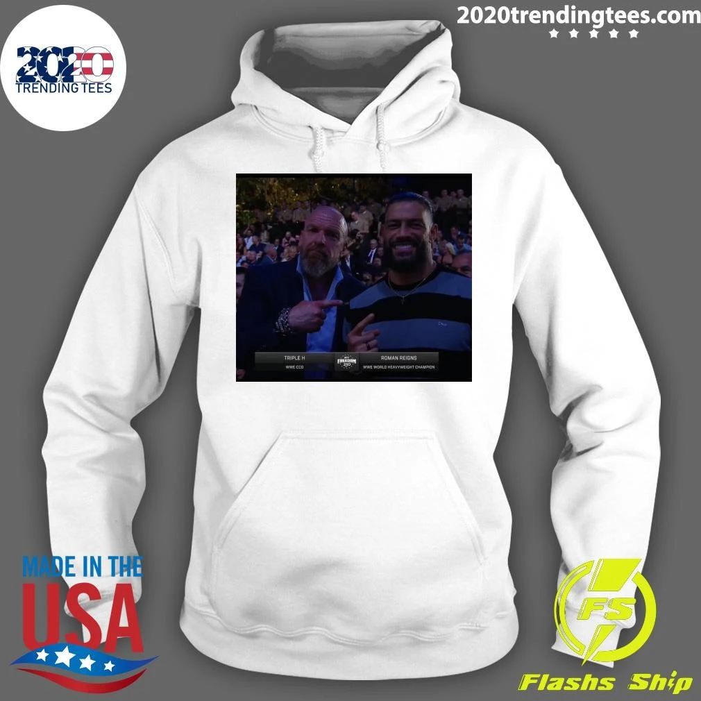 Triple H and Roman Reigns together at UFC Freedom 250 Shirt