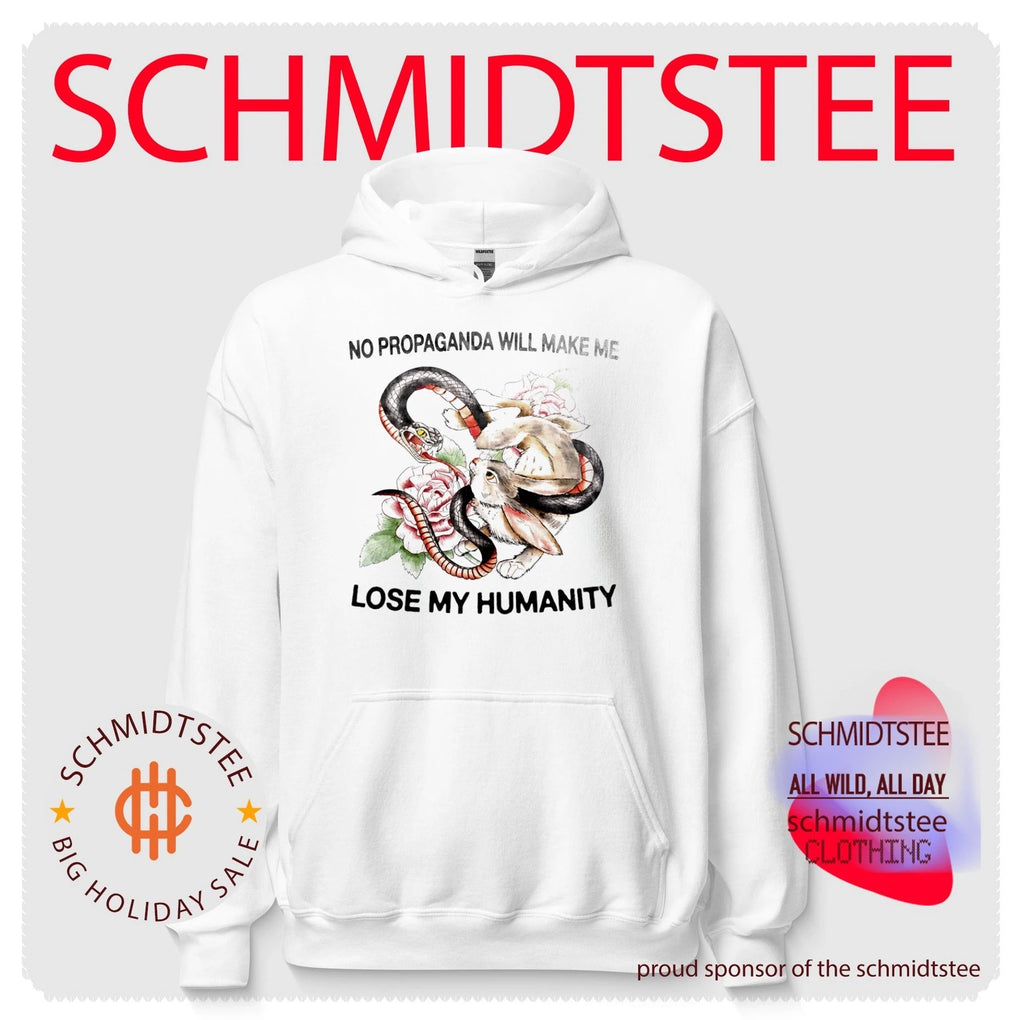 No propaganda will make me lose my humanity Rabbit vs Snake shirt