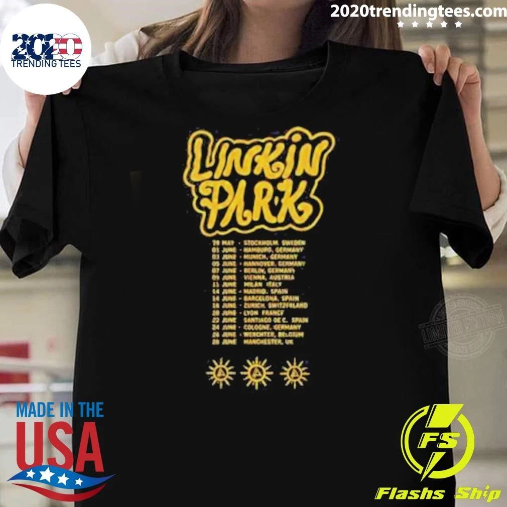 Linkin Park x Deus Ex Machina Download Festival UK From 10 To 14 June 2026 FZ World Tour Sun Shirt
