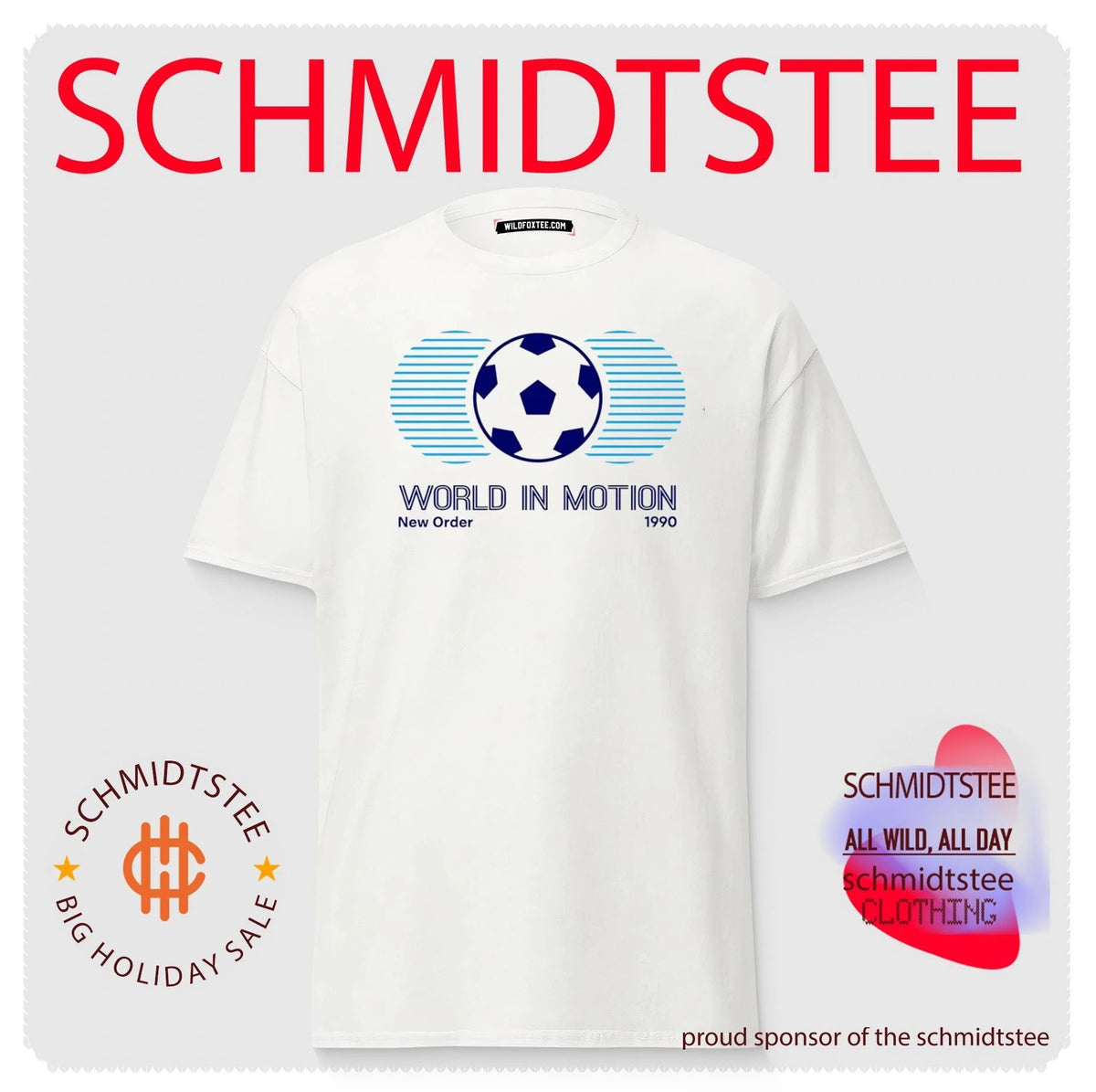 New Order World in Motion 1990 England shirt