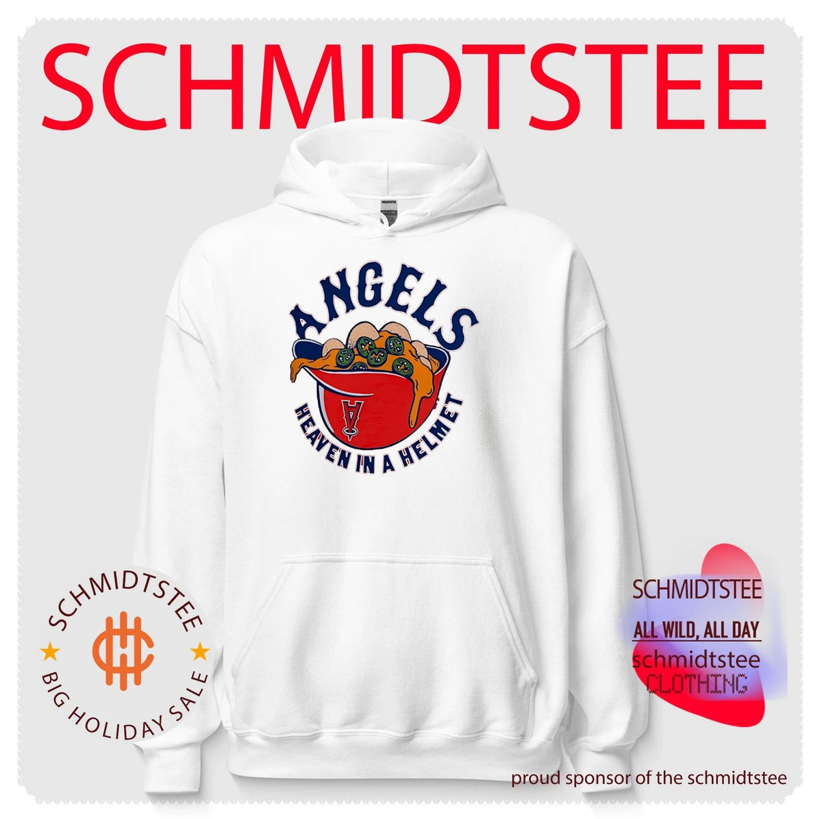 Los Angeles Angels heaven in a helmet food shirt