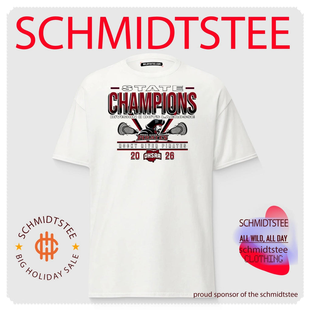 Rocky River Pirates 2026 OHSAA Boys Lacrosse D2 State Champions shirt
