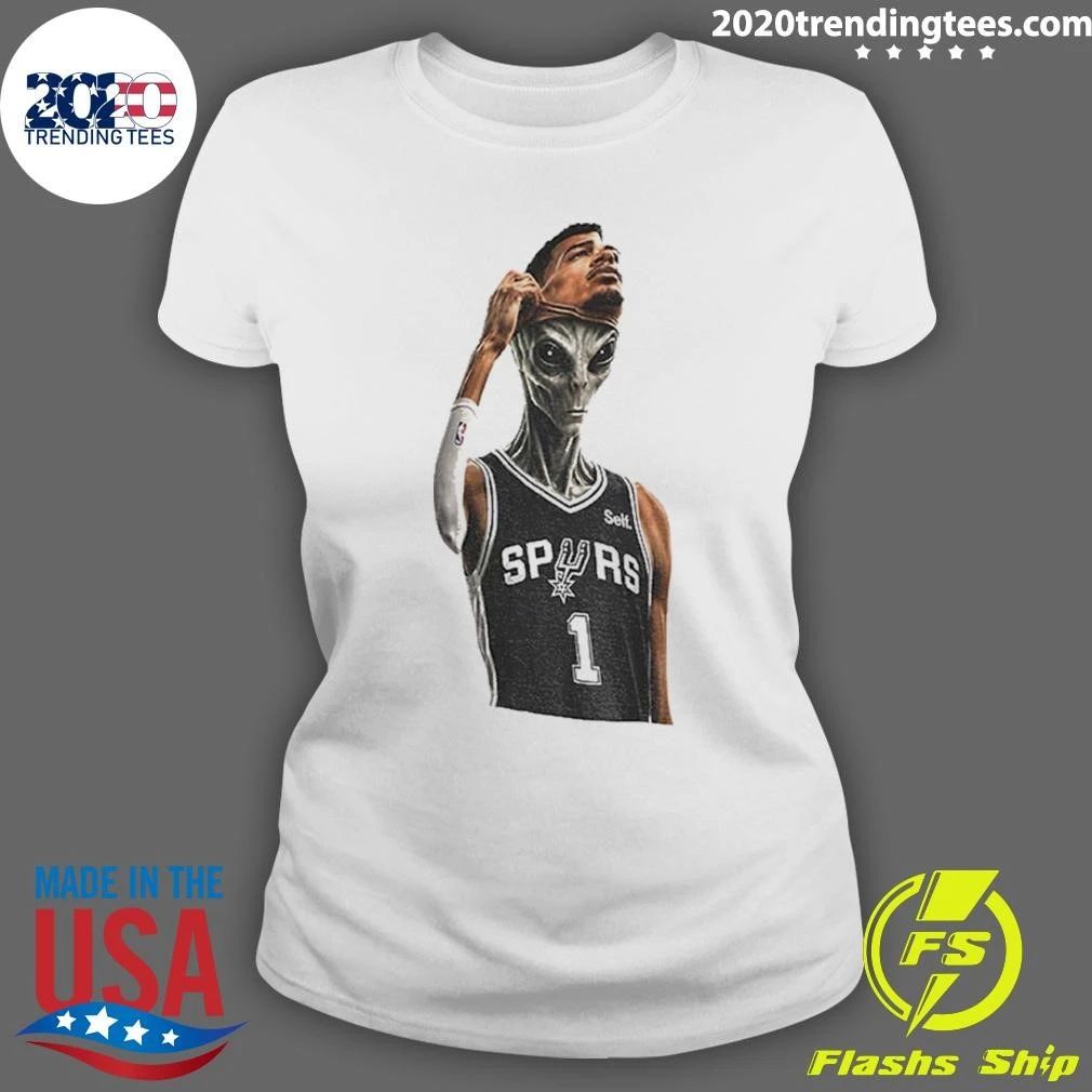 Alien Mask Victor Wembanyama San Antonio Spurs Basketball Nba 2026 Shirt