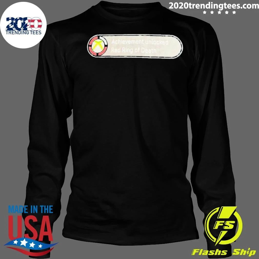 Achievement Unlocked Red Ring Of Death Shirt