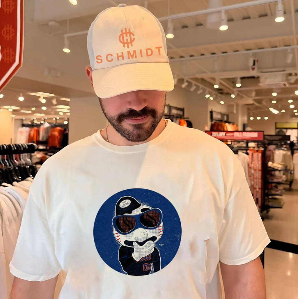 Not Mr.Met mascot illustration shirt