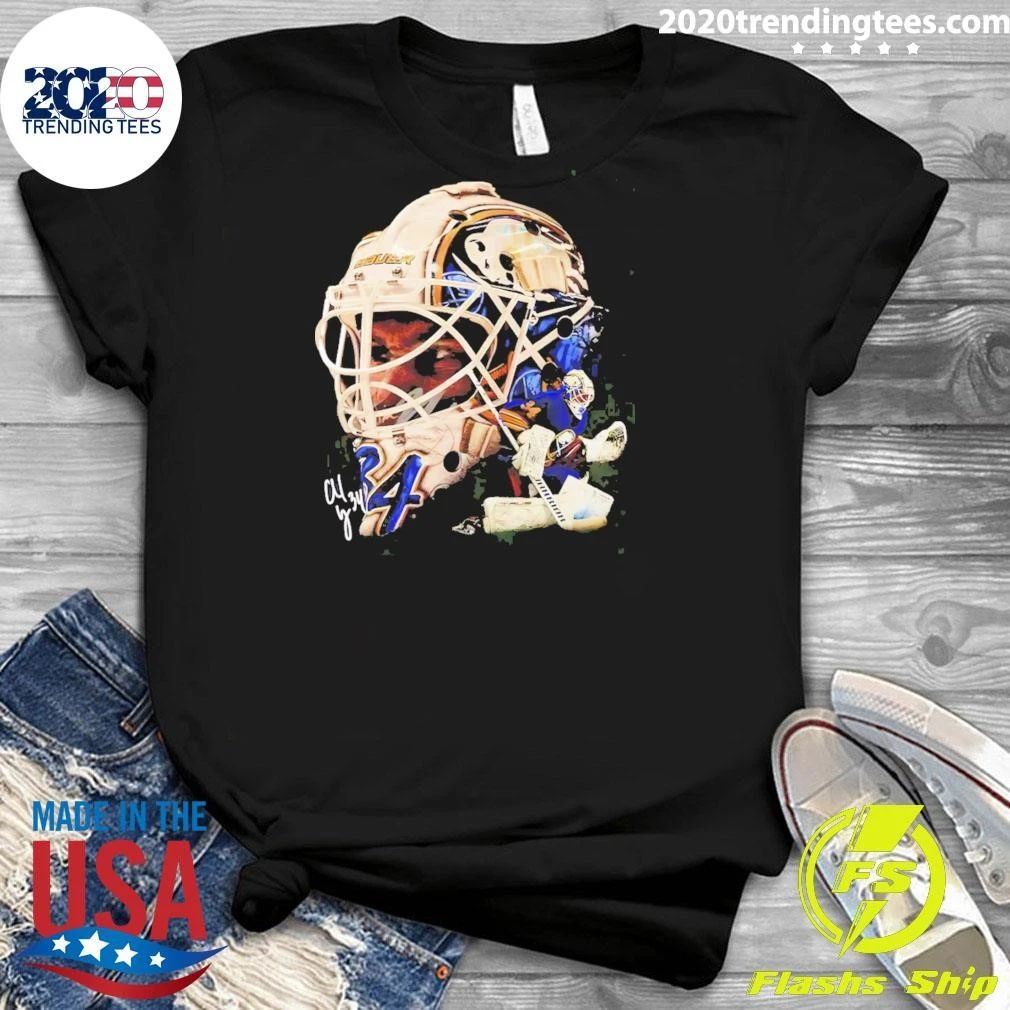 Alex Lyon Big Head Buffalo Sabres Nhl Hockey Signature Shirt