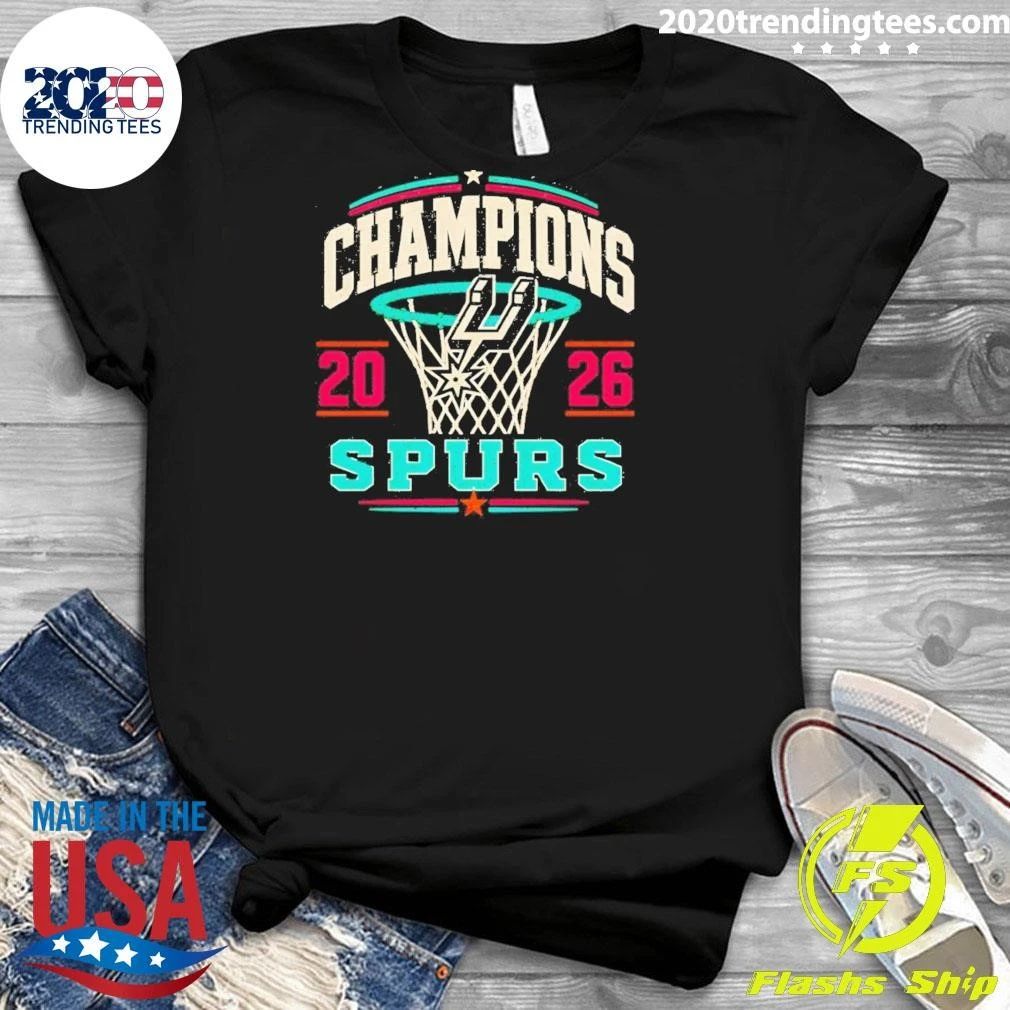 San Antonio Spurs Retro Sports Champions Nba 2026 Shirt