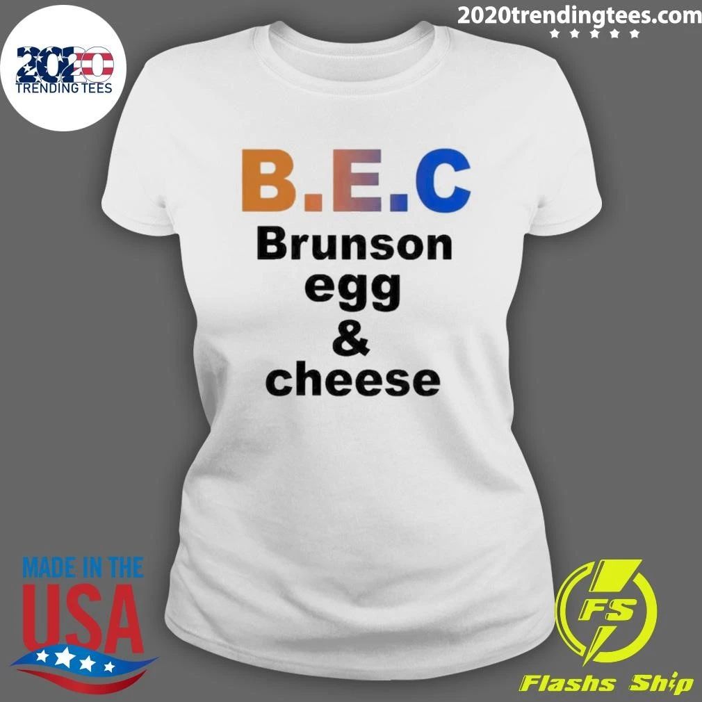 Jalen Brunson Apparel B.e.c Brunson Egg Cheese Shirt