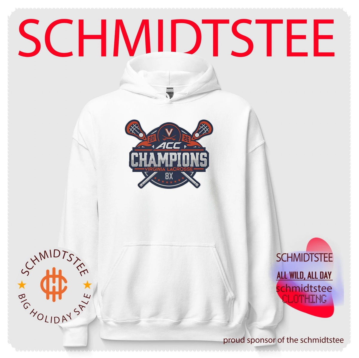 Virginia Cavaliers 8x ACC Lacrosse Champ 2026 shirt