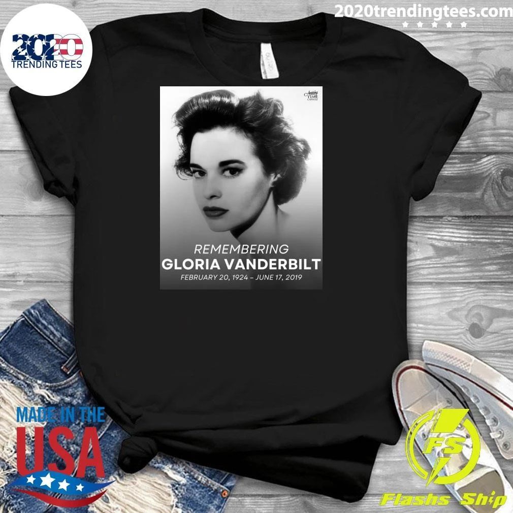 Remembering Gloria Vanderbilt February 20, 1924 – June 17, 2019 Shirt