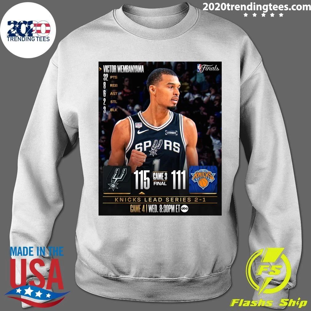 Victor Wembanyama Knicks Lead Series 2-1 NBA Finals game at Madison Square Garden Shirt