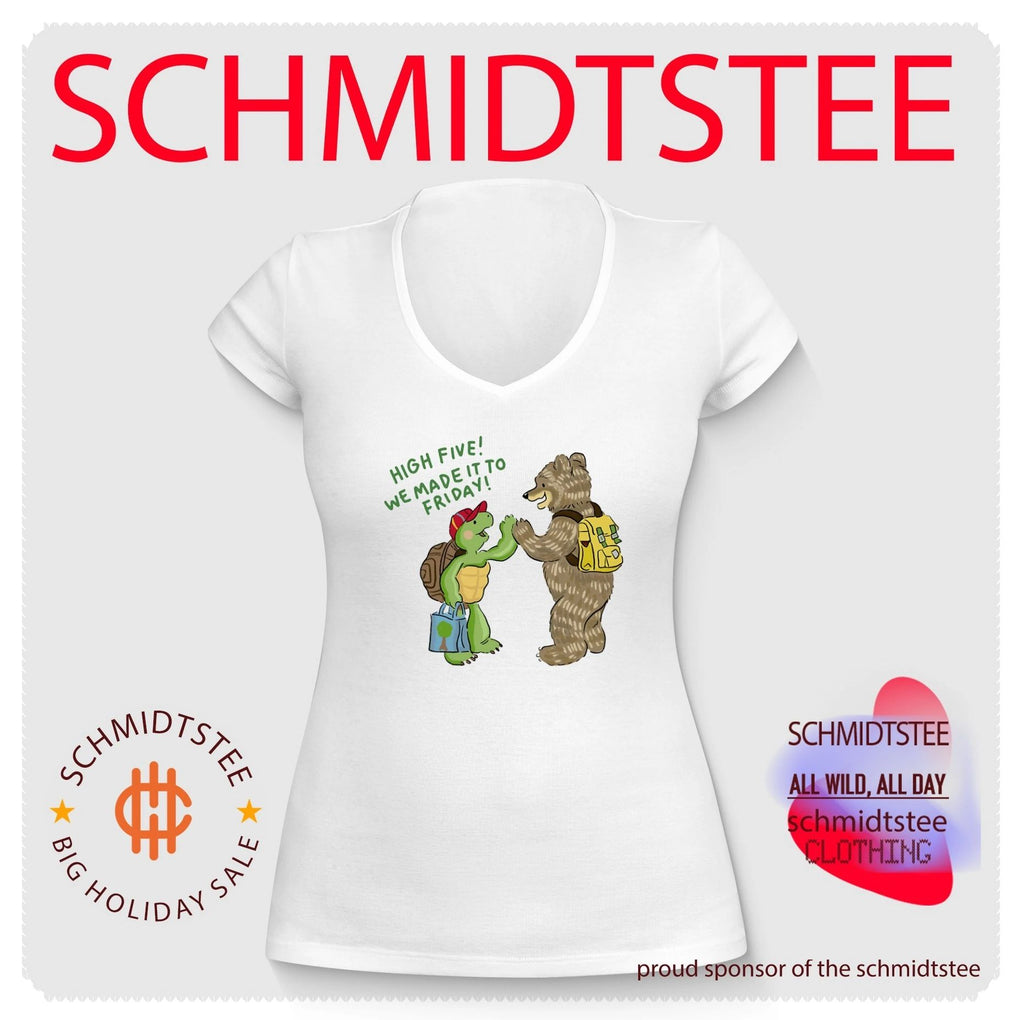 High five we made it to friday turtle and bear shirt