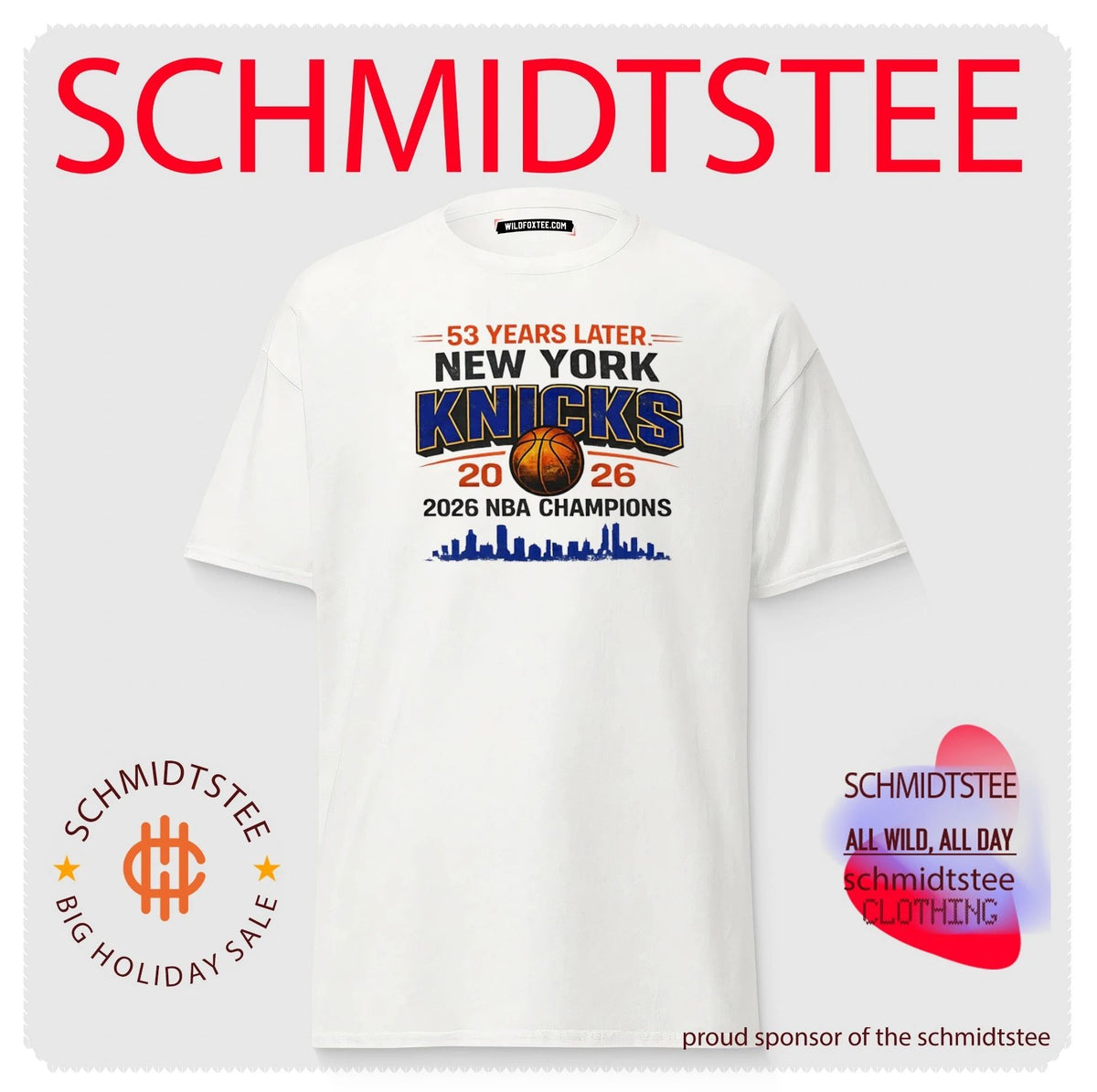 53 years later New York 2026 Champions Basketball shirt