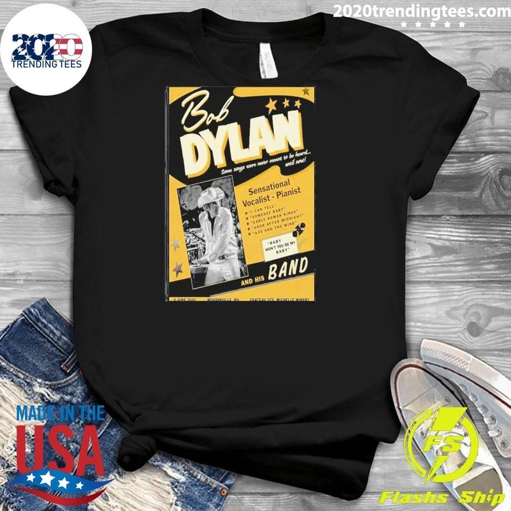 Bob Dylan Chateau Ste Concert June 6 2026 Poster Shirt