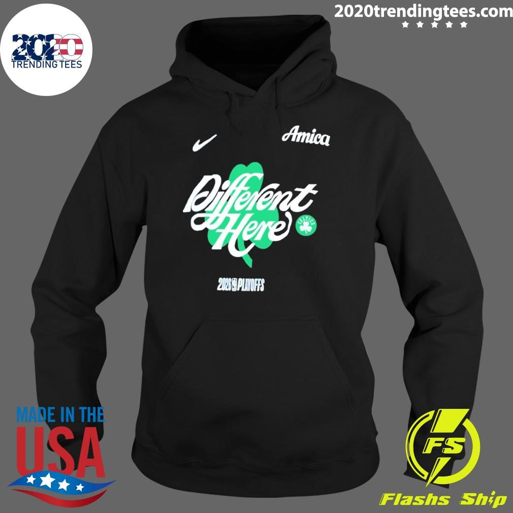 Boston Celtics Different Here 2026 Playoffs Nba Amica Shirt