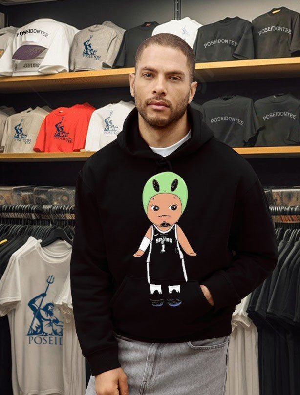Victor Wembanyama Alien Spurs Chibi T-shirt